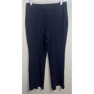 White House Black Market The Flare Pant Button Hem Black 6R Stretch NWT $99 WHBM